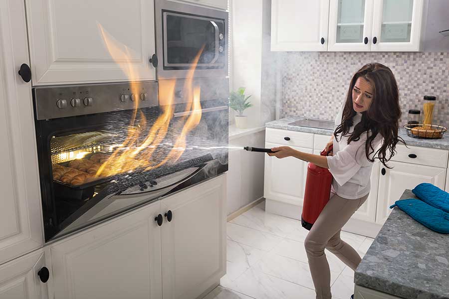 can you use oxygen while cooking on an electric stove